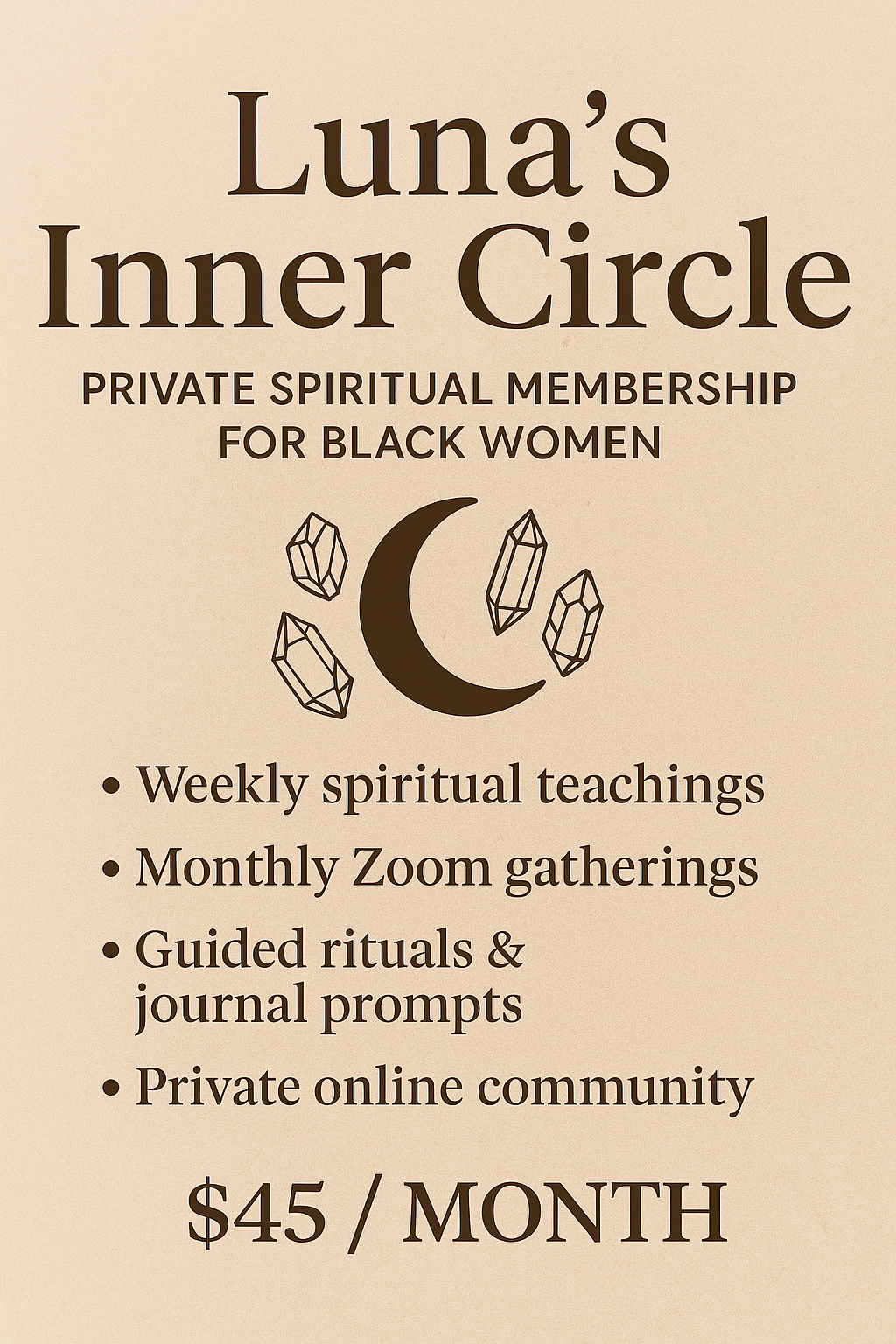 Luna’s Inner Circle - Spiritual Membership